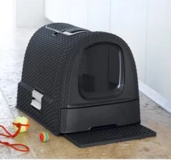 Curver Kattenbak - Antraciet - 51 X 38,5 X 39,5 Cm -Kattenbenodigdheden 1200x1121 4