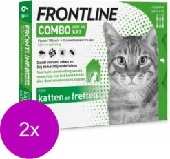 Frontline Combo Spot On Kat - Anti Vlooien En Tekenmiddel - 2 X 6 Pip -Kattenbenodigdheden 1200x1122