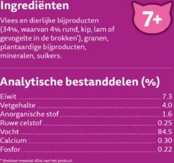Whiskas 7+ Natvoer - Classic - Selectie In Saus - Maaltijdzakjes 48 X 85 G -Kattenbenodigdheden 1200x1129 2