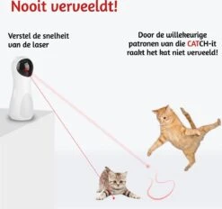 Merkloos Automatisch Kattenspeeltje Laser Intelligent Interactief Voor Katten – Laser Kat – 3 Verschillende Standen – Incl. Oplaadkabel – Geruisloze Motor -Kattenbenodigdheden 1200x1129 7