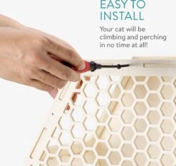 Navaris Katten Klimwand 4-delige Set - Katten Klimmuur Voor Binnenshuis - Kattenmeubel Met Wandmontage - Met Drie Plankjes Voor Meer Klimplezier 10 Navaris Katten Klimwand 4-delige Set - Katten Klimmuur Voor Binnenshuis - Kattenmeubel Met Wandmontage - Met Drie Plankjes Voor Meer Klimplezier -Kattenbenodigdheden 1200x1132
