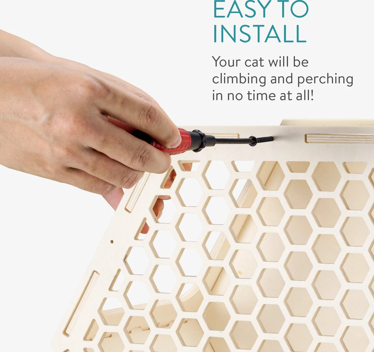 Navaris Katten Klimwand 4-delige Set - Katten Klimmuur Voor Binnenshuis - Kattenmeubel Met Wandmontage - Met Drie Plankjes Voor Meer Klimplezier 5 Navaris Katten Klimwand 4-delige Set - Katten Klimmuur Voor Binnenshuis - Kattenmeubel Met Wandmontage - Met Drie Plankjes Voor Meer Klimplezier - Afbeelding 3