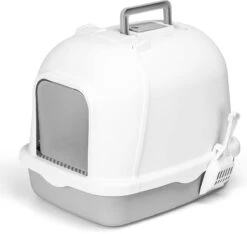 Nobleza ZSW - Kattenbak Met Kattenbakschep - 54x41x45 Cm - Grijs- L