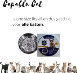 Capable Cat Vlooienband Kat | Vlooien | Luizen | Teken | Mijten | 8 Maanden Bescherming | Katten -Kattenbenodigdheden 1200x1142 2