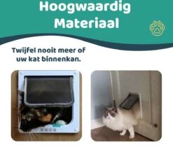 Mmoods Kattenluik – Zwarte Kattentunnel Maat L – Weersbestendig Dankzij Borstel – 4 Vergrendelingsstanden – Geschikt Voor Binnen En Buiten -Kattenbenodigdheden 1200x1150 2