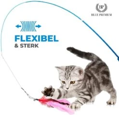 Merkloos 2 Kattenhengels Met 10 Speeltjes – Bewegende Kattenspeeltjes Met Veren En Belletjes – Interactieve Kattenspeelgoed Voor Kittens – Cat Toys -Kattenbenodigdheden 1200x1155 2
