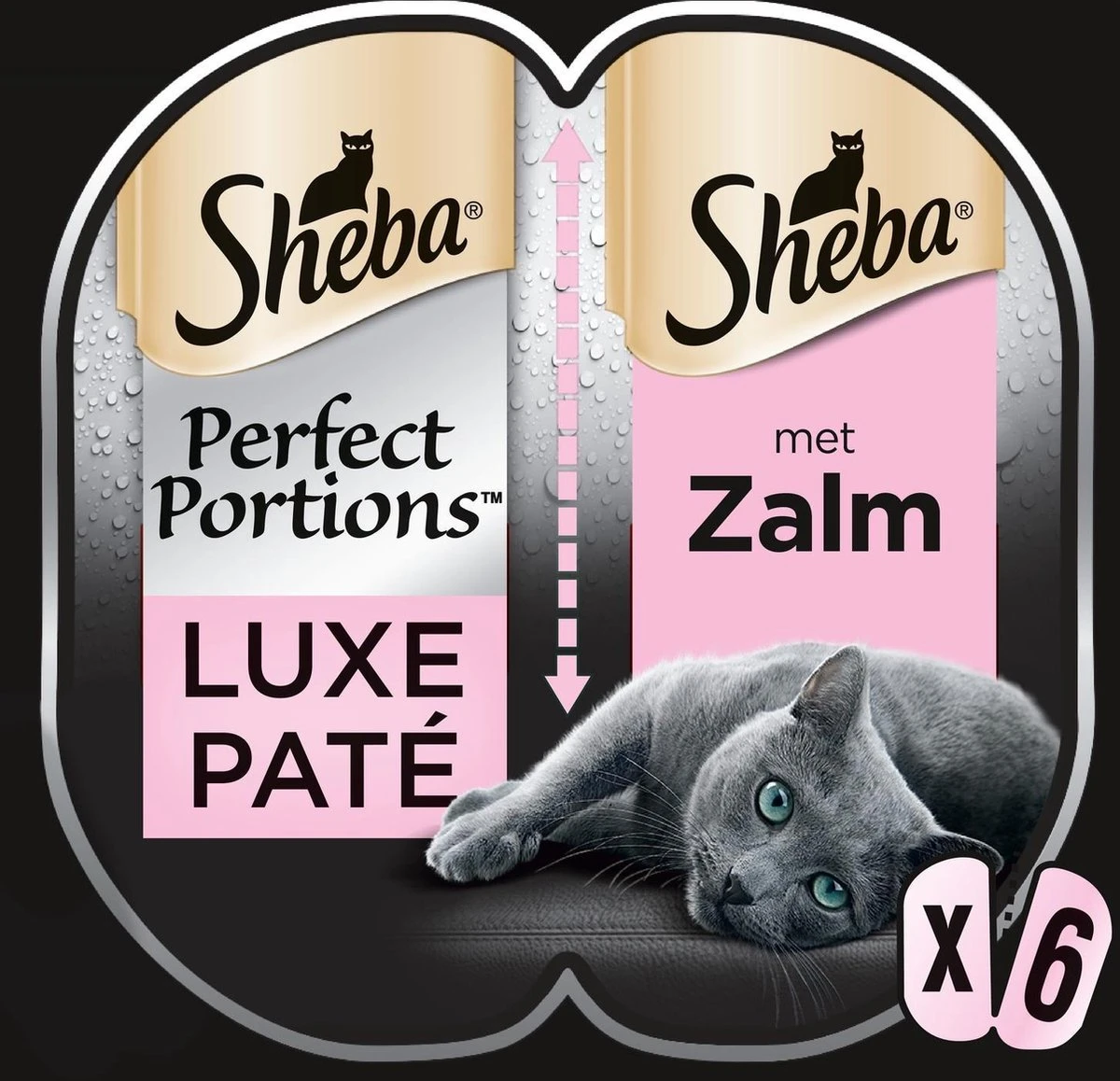 Sheba Perfect Portions Paté Katten Natvoer - Zalm - 48 Stuks 3 Sheba Perfect Portions Paté Katten Natvoer - Zalm - 48 Stuks