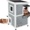 Relaxdays Kattenhuis Buiten - Groot Kattenhok Binnen - Hoog Kattenmeubel Grijs Hout - Tuin 2 Relaxdays Kattenhuis Buiten - Groot Kattenhok Binnen - Hoog Kattenmeubel Grijs Hout - Tuin -Kattenbenodigdheden 1200x1158 5