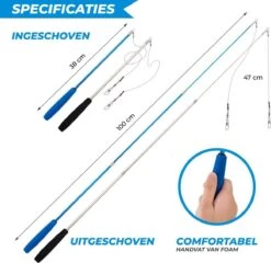 Merkloos 2 Kattenhengels Met 10 Speeltjes – Bewegende Kattenspeeltjes Met Veren En Belletjes – Interactieve Kattenspeelgoed Voor Kittens – Cat Toys -Kattenbenodigdheden 1200x1165 5