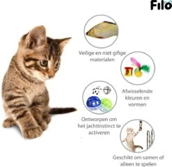 Filo Kattenspeelgoed Set 30 Stuks - Kattenspeeltje Kattentunnel - Kattenhengel - Kattenveertjes - Vis Met Kattenkruid - Kattenspeeltjes Intelligentie Kitten - Interactief Speelgoed Katten - Poezen Speeltjes -Kattenbenodigdheden 1200x1167 9
