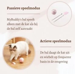 MyBuddy - Interactieve Zelf Rollende Bal - Kattenspeeltjes - Kattenspeelgoed - Bal Voor Katten - LED Lights - Speelgoed - USB - Roze 15 MyBuddy - Interactieve Zelf Rollende Bal - Kattenspeeltjes - Kattenspeelgoed - Bal Voor Katten - LED Lights - Speelgoed - USB - Roze -Kattenbenodigdheden 1200x1171 2