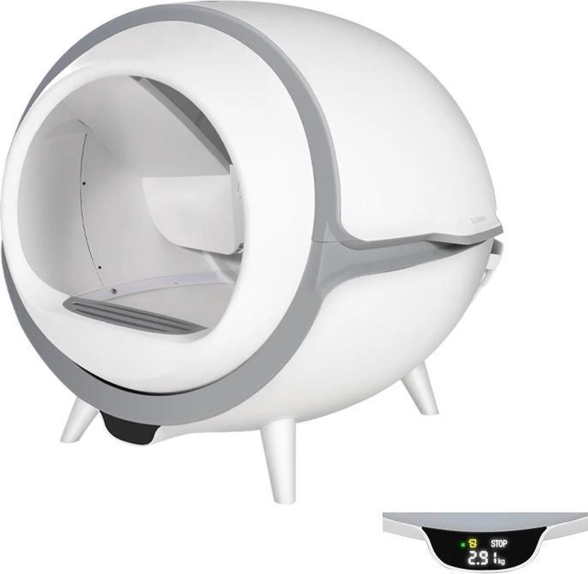 Merkloos Premium Kattenbak - Automatische - Zelfreinigende - Elektrische Kattenbak - Design Kattenbak 3 Merkloos Premium Kattenbak - Automatische - Zelfreinigende - Elektrische Kattenbak - Design Kattenbak