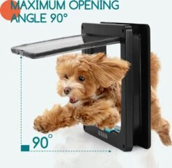 Nobleza Kattenluik Met Tunnel - 4 Vergrendelingsstanden - Weerbestendig - Binnen En Buiten - 28.5 X 25 Cm - Maat XL - Zwart -Kattenbenodigdheden 1200x1173 4