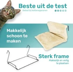 Kattenhangmat - Voor Aan Het Raam - Kattenmand - Raam - Hangmat Kat - Dieren - Kattenbed - Kattenmand - Slaapplek - Ligplaats -Kattenbenodigdheden 1200x1174 12
