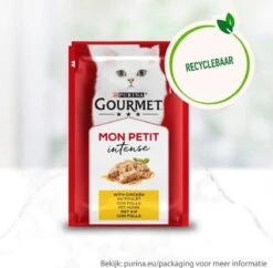 Gourmet Mon Petit Intense - Kattenvoer Natvoer - Gevogelte - 24 X 50 Gr -Kattenbenodigdheden 1200x1176