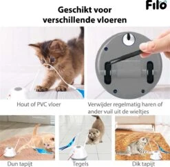 Filo Elektrisch Rijdend Kattenspeelgoed Met Laser - Rijdend Kattenspeeltje - Automatisch Interactief Speelgoed Katten - Kattencadeaus - Elektronisch Speelgoed Kittens - Kat - Kitten - Laserspeelgoed - Kado 17 Filo Elektrisch Rijdend Kattenspeelgoed Met Laser - Rijdend Kattenspeeltje - Automatisch Interactief Speelgoed Katten - Kattencadeaus - Elektronisch Speelgoed Kittens - Kat - Kitten - Laserspeelgoed - Kado -Kattenbenodigdheden 1200x1176 5