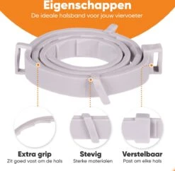 Nafurapets Vlooienband Voor Hond – Anti Vlooien – Teken Band – 100% Natuurlijk – 8 Maanden Bescherming – Grote & Kleine Hond -Kattenbenodigdheden 1200x1177 2