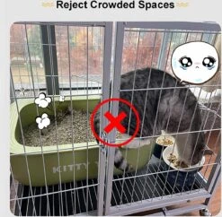 Merkloos XXL Premium Kattenkooi Met Kattenbak 2-laags Kattenkooien Voor Binnen - Grote Opvouwbare Kattenren - Kattenbench Kat Bench - Zwart Dierenverblijf 11 Merkloos XXL Premium Kattenkooi Met Kattenbak 2-laags Kattenkooien Voor Binnen - Grote Opvouwbare Kattenren - Kattenbench Kat Bench - Zwart Dierenverblijf -Kattenbenodigdheden 1200x1177 8