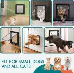 Nobleza Kattenluik Met Tunnel - 4 Vergrendelingsstanden - Weerbestendig - Binnen En Buiten - 28.5 X 25 Cm - Maat XL - Zwart -Kattenbenodigdheden 1200x1179 3