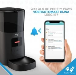Pretty Paws PP005 Wifi Voerautomaat Zwart - Automatische Voerbak - Slimme Voerautomaat Met App - Instelbaar Voedingsschema - WIFI -Kattenbenodigdheden 1200x1190 8