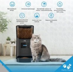 Pretty Paws PP005 Wifi Voerautomaat Zwart - Automatische Voerbak - Slimme Voerautomaat Met App - Instelbaar Voedingsschema - WIFI -Kattenbenodigdheden 1200x1190 9