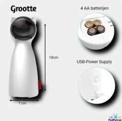 PetPetrol Automatisch Kattenspeeltje – Laser – Kattenlaser - Intelligent Interactief Voor Katten – Laser Kat – 9 Verschillende Standen – Incl. Oplaadkabel – Geruisloze Motor 10 PetPetrol Automatisch Kattenspeeltje – Laser – Kattenlaser - Intelligent Interactief Voor Katten – Laser Kat – 9 Verschillende Standen – Incl. Oplaadkabel – Geruisloze Motor -Kattenbenodigdheden 1200x1191 8