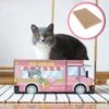 Make Me Purr Kattendoos Van Karton (Ice Cream) - Inclusief Kartonnen Krabmat - Speelgoed Doos Voor Katten Met Krab Mat - Kat Krabpaal Speeltje - Kattenbed Kattenmand Kattenhuis Kattentunnel - Kattenspeelgoed - Kattenspeeltjes - Kitten Speeltjes -Kattenbenodigdheden 1200x1200 1002