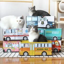 Make Me Purr Kattendoos Van Karton (Ice Cream) - Inclusief Kartonnen Krabmat - Speelgoed Doos Voor Katten Met Krab Mat - Kat Krabpaal Speeltje - Kattenbed Kattenmand Kattenhuis Kattentunnel - Kattenspeelgoed - Kattenspeeltjes - Kitten Speeltjes -Kattenbenodigdheden 1200x1200 1004