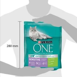 Purina One Sensitive - Kalkoen/Rijst - Kattenvoer - 800 G -Kattenbenodigdheden 1200x1200 199