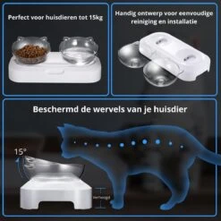 Behave Dubbele Voerbak - Drinkbak - Katten - Verstelbaar - Wit 13 Behave Dubbele Voerbak - Drinkbak - Katten - Verstelbaar - Wit -Kattenbenodigdheden 1200x1200 263
