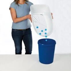 Trixie Berto Kattenbak Open Met Scheidingssyteem Donkergrijs/Blauw - 59X39X22 CM -Kattenbenodigdheden 1200x1200 344