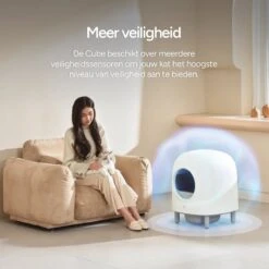 Petree Cube - Zelfreinigende Kattenbak - Automatisch - Bedienen Via De App - Katten - Anti-geur - 60 X 52 X 64 Cm -Kattenbenodigdheden 1200x1200 373