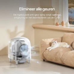Petree Cube - Zelfreinigende Kattenbak - Automatisch - Bedienen Via De App - Katten - Anti-geur - 60 X 52 X 64 Cm -Kattenbenodigdheden 1200x1200 374