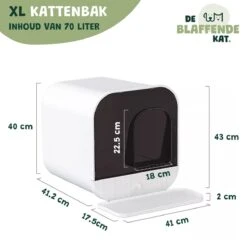 De Blaffende Kat Moderne Kattenbak - Met Uitneembare Lade En Kattenbak Mat 21 De Blaffende Kat Moderne Kattenbak - Met Uitneembare Lade En Kattenbak Mat -Kattenbenodigdheden 1200x1200 421
