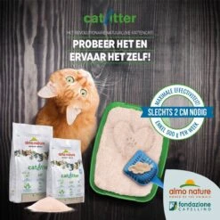 Almo Nature Zuinige Kattenbakvulling Klontvormend En Milieuvriendelijk - Inhoud 4,54 Kg -Kattenbenodigdheden 1200x1200 452