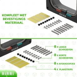 Rirri Kattenluik Met Tunnel - 4 Vergrendelingsstanden - Weersbestendig - Binnen En Buiten - Maat L - Zwart - 25,5 X 23.5 Cm -Kattenbenodigdheden 1200x1200 564