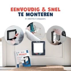 JC Pets Premium Kattenluik - Inclusief Tunnel - 4 Vergrendelingsstanden - Zwart - 20 X 19 X 5.5 Cm - Waterdicht -Kattenbenodigdheden 1200x1200 587