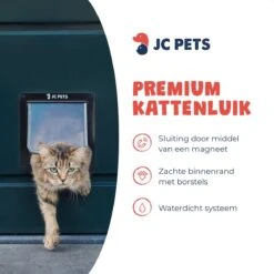 JC Pets Premium Kattenluik - Inclusief Tunnel - 4 Vergrendelingsstanden - Zwart - 20 X 19 X 5.5 Cm - Waterdicht -Kattenbenodigdheden 1200x1200 591