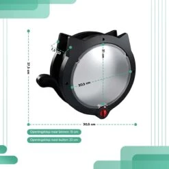 Cellavi XL Kattenluik Zwart Met Tunnel - Hondenluik - 4 Vergrendelingsstanden - 30,5 X 27,5 X 7,5 Cm 12 Cellavi XL Kattenluik Zwart Met Tunnel - Hondenluik - 4 Vergrendelingsstanden - 30,5 X 27,5 X 7,5 Cm -Kattenbenodigdheden 1200x1200 607