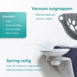 Kattenhangmat - Voor Aan Het Raam - Kom Vorm - Kattenmand - Raam - Hangmat Kat - Dieren - Kattenbed - Kattenmand - Slaapplek - Ligplaats - Grijs 12 Kattenhangmat - Voor Aan Het Raam - Kom Vorm - Kattenmand - Raam - Hangmat Kat - Dieren - Kattenbed - Kattenmand - Slaapplek - Ligplaats - Grijs -Kattenbenodigdheden 1200x1200 646