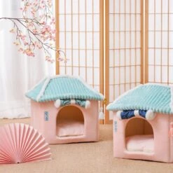 Merkloos Petsential Sakura Japanse Mand - Voor Katten (kattenmand) En Kleine Huisdieren (huisdierenmand) -Kattenbenodigdheden 1200x1200 670