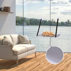 Nobleza 40AG6 - Kattenhangmat - Hangmat Kat - 60x32cm - Kattenhangmat Raam – Kattenbed - Kattenhangmand - Kattenkussen - Grijs 13 Nobleza 40AG6 - Kattenhangmat - Hangmat Kat - 60x32cm - Kattenhangmat Raam – Kattenbed - Kattenhangmand - Kattenkussen - Grijs -Kattenbenodigdheden 1200x1200 714