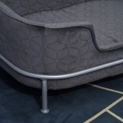 PawHut Hondenbank Met Rugleuning Huisdierenbank Met Metalen Poten Hondenbed Kattenbank D04-157 -Kattenbenodigdheden 1200x1200 756