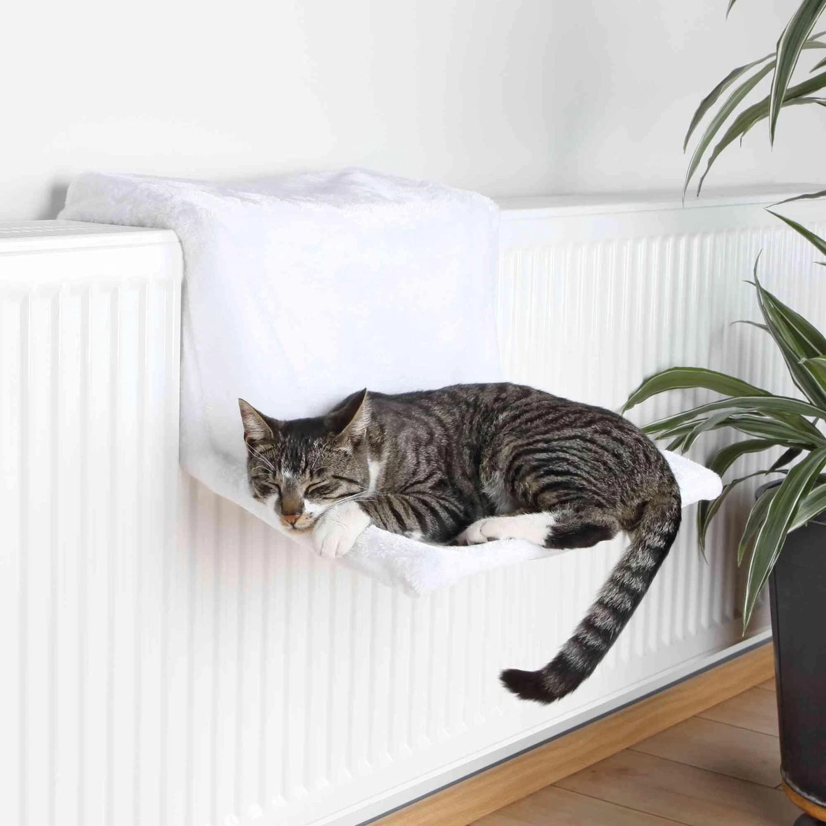 Trixie Katten Hangmat Voor De Radiator Wolwit 6 Trixie Katten Hangmat Voor De Radiator Wolwit - Afbeelding 4