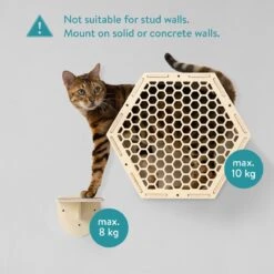 Navaris Katten Klimwand 4-delige Set - Katten Klimmuur Voor Binnenshuis - Kattenmeubel Met Wandmontage - Met Drie Plankjes Voor Meer Klimplezier 11 Navaris Katten Klimwand 4-delige Set - Katten Klimmuur Voor Binnenshuis - Kattenmeubel Met Wandmontage - Met Drie Plankjes Voor Meer Klimplezier -Kattenbenodigdheden 1200x1200 784