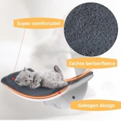 Merkloos Paws And Claws - Cat Shelf – Hangmat Kat – Kattenplank - Kattenbed - Wasbaar – Wandmontage – MDF - Wit 14 Merkloos Paws And Claws - Cat Shelf – Hangmat Kat – Kattenplank - Kattenbed - Wasbaar – Wandmontage – MDF - Wit -Kattenbenodigdheden 1200x1200 823