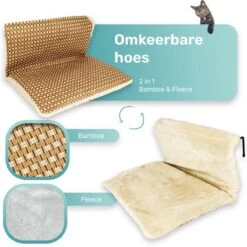 Kattenhangmat - Voor Aan Het Raam - Kattenmand - Raam - Hangmat Kat - Dieren - Kattenbed - Kattenmand - Slaapplek - Ligplaats -Kattenbenodigdheden 1200x1200 830