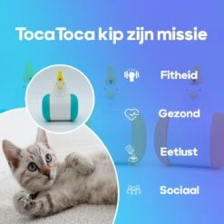 TocaToca Kip- Interactieve Zelf Bewegende Speeltje- Kattenspeeltjes- Intelligentie- Kattenspeelgoed- Kip Voor Katten- Laser- USB- Speelgoed- Geluid- Oranje -Kattenbenodigdheden 1200x1200 901