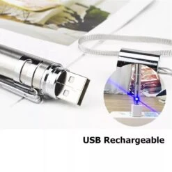 Laserpen - Oplaadbaar Met USB - Rode Laser - RVS Zilver - UV - Zaklamp - LED - Kat - Katten Speeltjes - Kattenspeelgoed - 7 Verschillende Standen -Kattenbenodigdheden 1200x1200 944