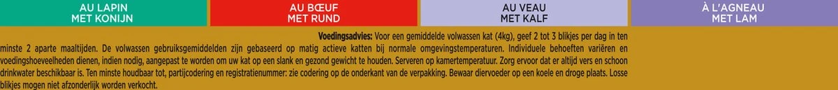 Gourmet Gold Mousse - Kattenvoer Natvoer - Met Konijn, Rund, Kalf, Lam - 96 X 85 Gr 5 Gourmet Gold Mousse - Kattenvoer Natvoer - Met Konijn, Rund, Kalf, Lam - 96 X 85 Gr - Afbeelding 3